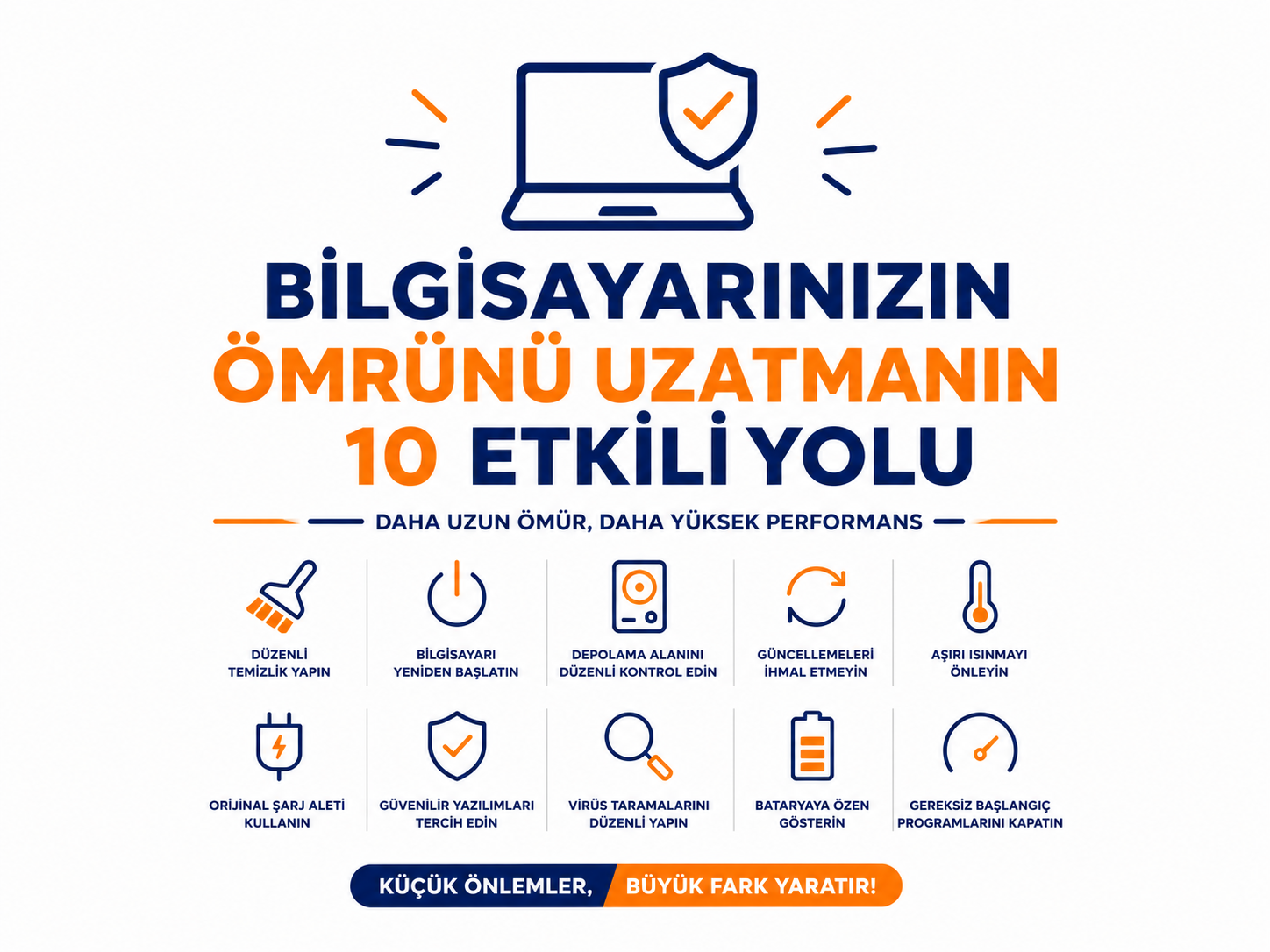 Bilgisayarınızın Ömrünü Uzatmanın 10 Etkili Yolu